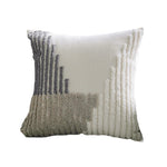 Decorative Pillow Cover Tufted Loop-Stitch Hidden Zipper 18 Inch