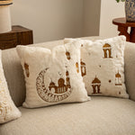 Decorative Pillow Embossed Mandala Micro Plush Concealed Zipper 18x18