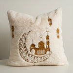 Decorative Pillow Embossed Mandala Micro Plush Concealed Zipper 18x18