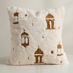 Decorative Pillow Embossed Mandala Micro Plush Concealed Zipper 18x18