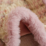 Decorative Pillow Faux Fur Chenille Easy-Care Cover
