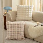 Decorative Pillow Faux Fur Chenille Easy-Care Cover