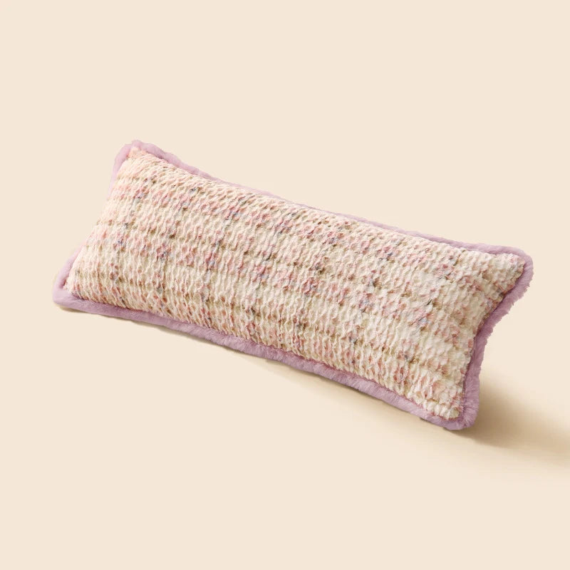 Decorative Pillow Faux Fur Chenille Easy-Care Cover