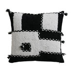Decorative Pillow Hand-Tufted High-Pile Geometric Removable Cover