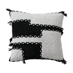 Decorative Pillow Hand-Tufted High-Pile Geometric Removable Cover