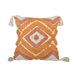 Decorative Pillow Set Hand-Tufted Cotton Square & Lumbar