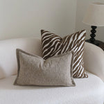 Decorative Pillow Textured Woven Soft Fabric 30 x 50 cm