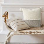 Decorative Pillow Two-Tone Bouclé & Teddy Sherpa