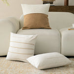 Decorative Pillow Two-Tone Bouclé & Teddy Sherpa