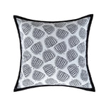 Decorative Pillow Woven Pumpkin Jacquard Cover & Velvet Trim 18x18