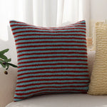 Decorative Pillowcase Teddy Fleece Zebra Stripe Hidden Zipper