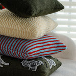 Decorative Pillowcase Teddy Fleece Zebra Stripe Hidden Zipper