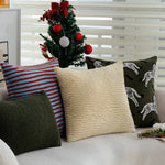 Decorative Pillowcase Teddy Fleece Zebra Stripe Hidden Zipper