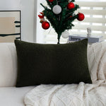 Decorative Pillowcase Teddy Fleece Zebra Stripe Hidden Zipper