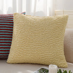 Decorative Pillowcase Teddy Fleece Zebra Stripe Hidden Zipper