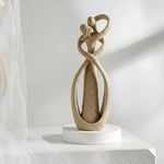 Decorative Sculpture Resin Abstract Embrace Design Love Theme