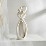 Decorative Sculpture Resin Abstract Embrace Design Love Theme