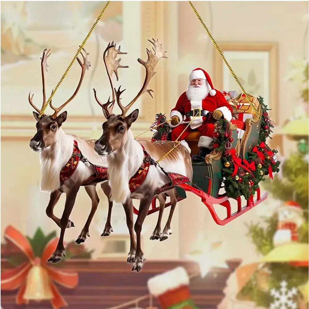 Decorative Sleigh Red Durable Classic Design