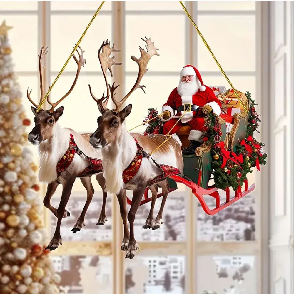 Decorative Sleigh Red Durable Classic Design