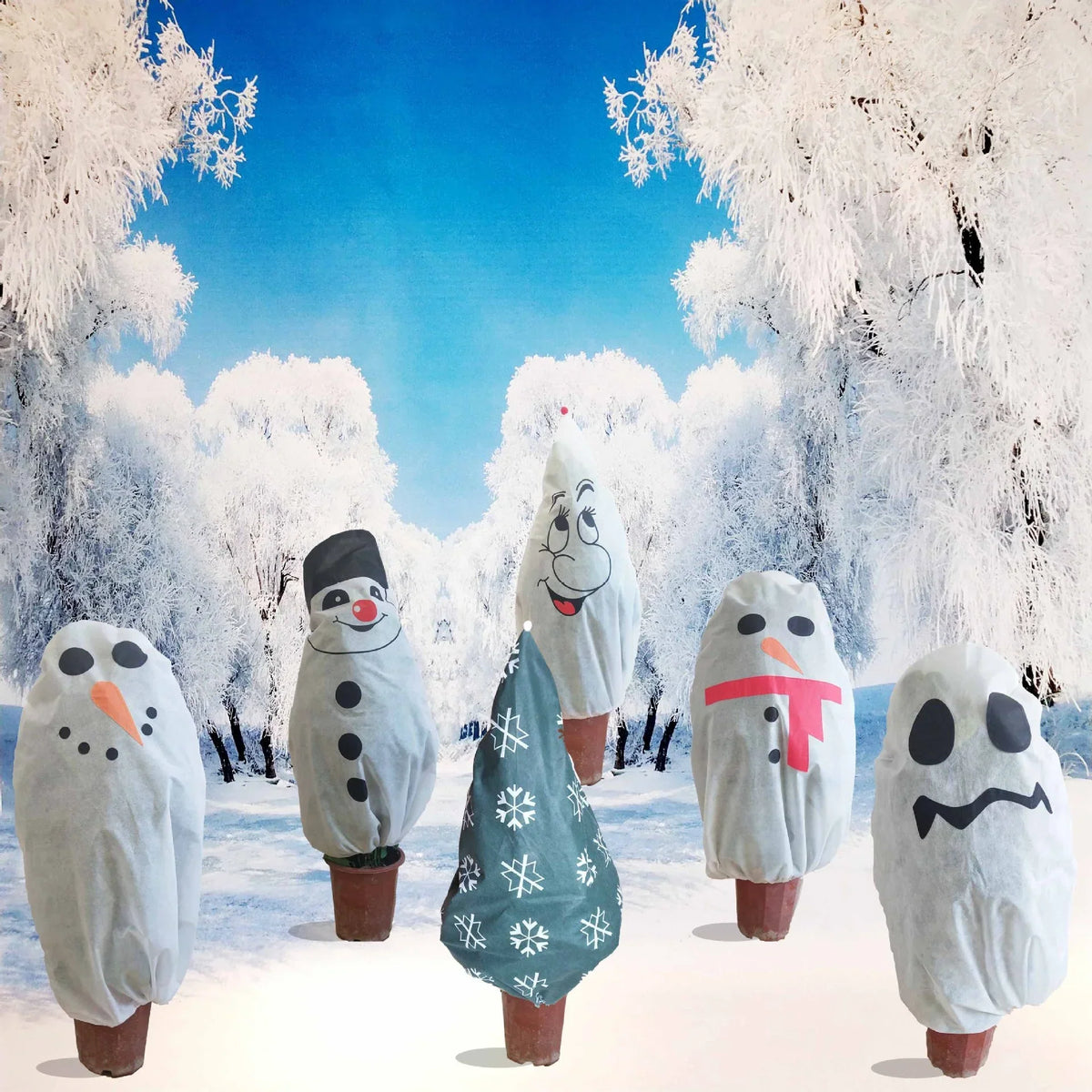 Decorative Snowman Figure Weatherproof Compact & Portable