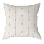 Decorative Throw Pillow Cotton Knotted Tassel Removable Cover & Insert