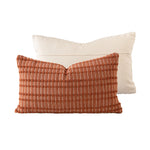 Decorative Throw Pillow Handwoven Relief Texture Hidden Zipper