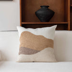 Decorative Throw Pillow Linen-Feel Cover & Handwoven Jute Trim
