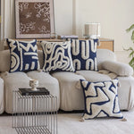 Decorative Throw Pillow Tufted Sherpa Tassel Corners 17.7 Inch