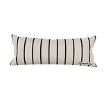 Decorative Throw Pillow Velvet Vertical Stripe Removable Cover