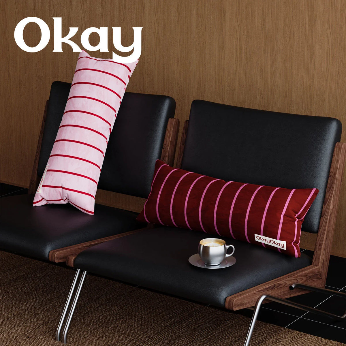 Decorative Throw Pillow Velvet Vertical Stripe Removable Cover
