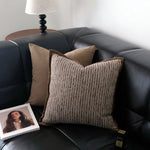 Decorative Throw Pillow Wabi-Sabi Geometric Textured Polyester Silk Flocking