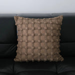 Decorative Throw Pillow Wabi-Sabi Geometric Textured Polyester Silk Flocking