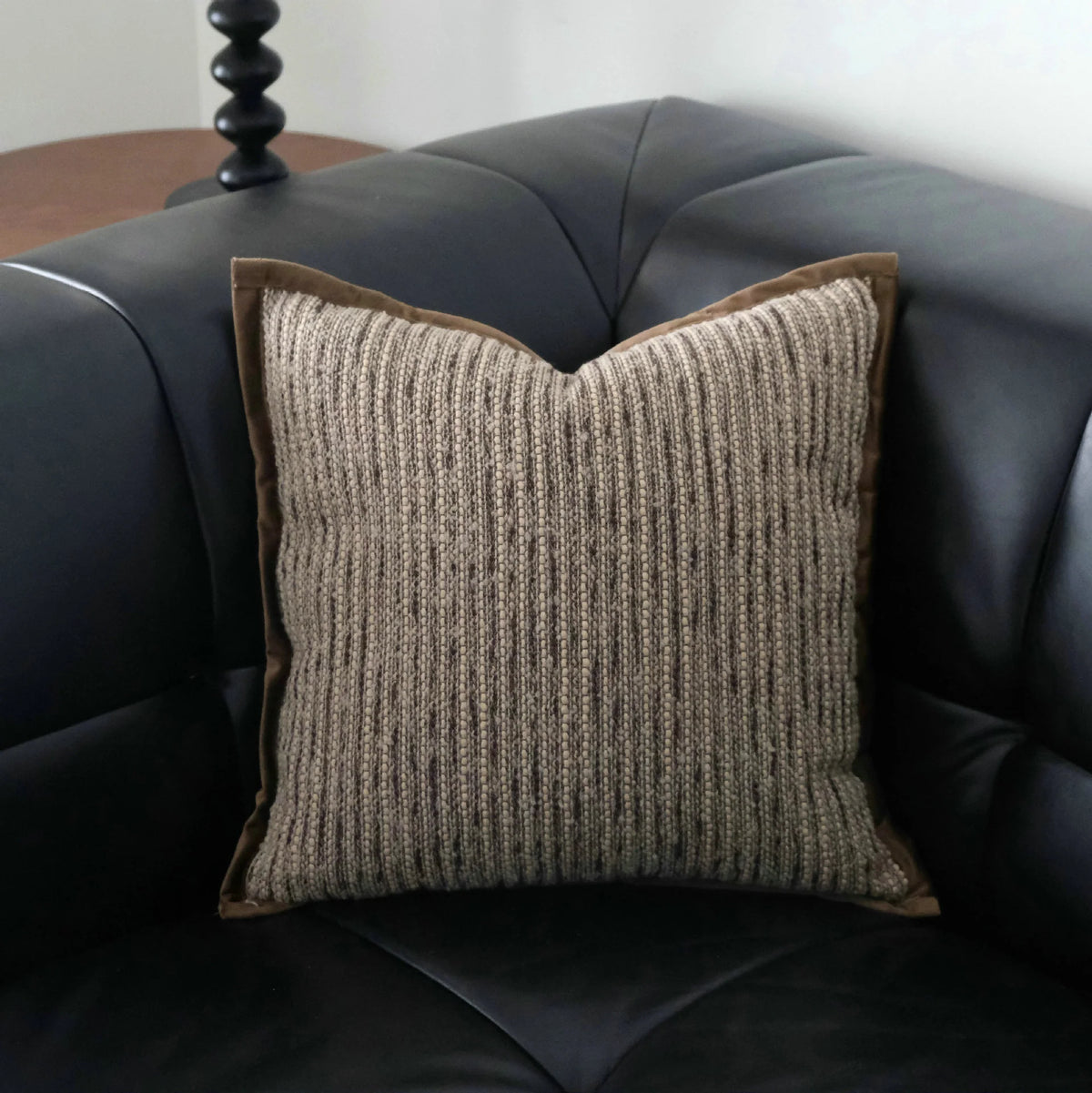 Decorative Throw Pillow Wabi-Sabi Geometric Textured Polyester Silk Flocking