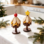 Decorative Tree Figure Sustainably Treated Wood & Vibrant Leaves
