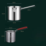Deep Frying Pot Stainless Steel Oil-Saving 1.2L