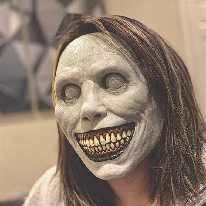 Demon Mask Lightweight Plastic Clear Eye Openings