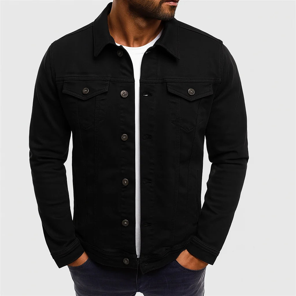 Denim Jacket Cotton Outer Shell Regular Fit