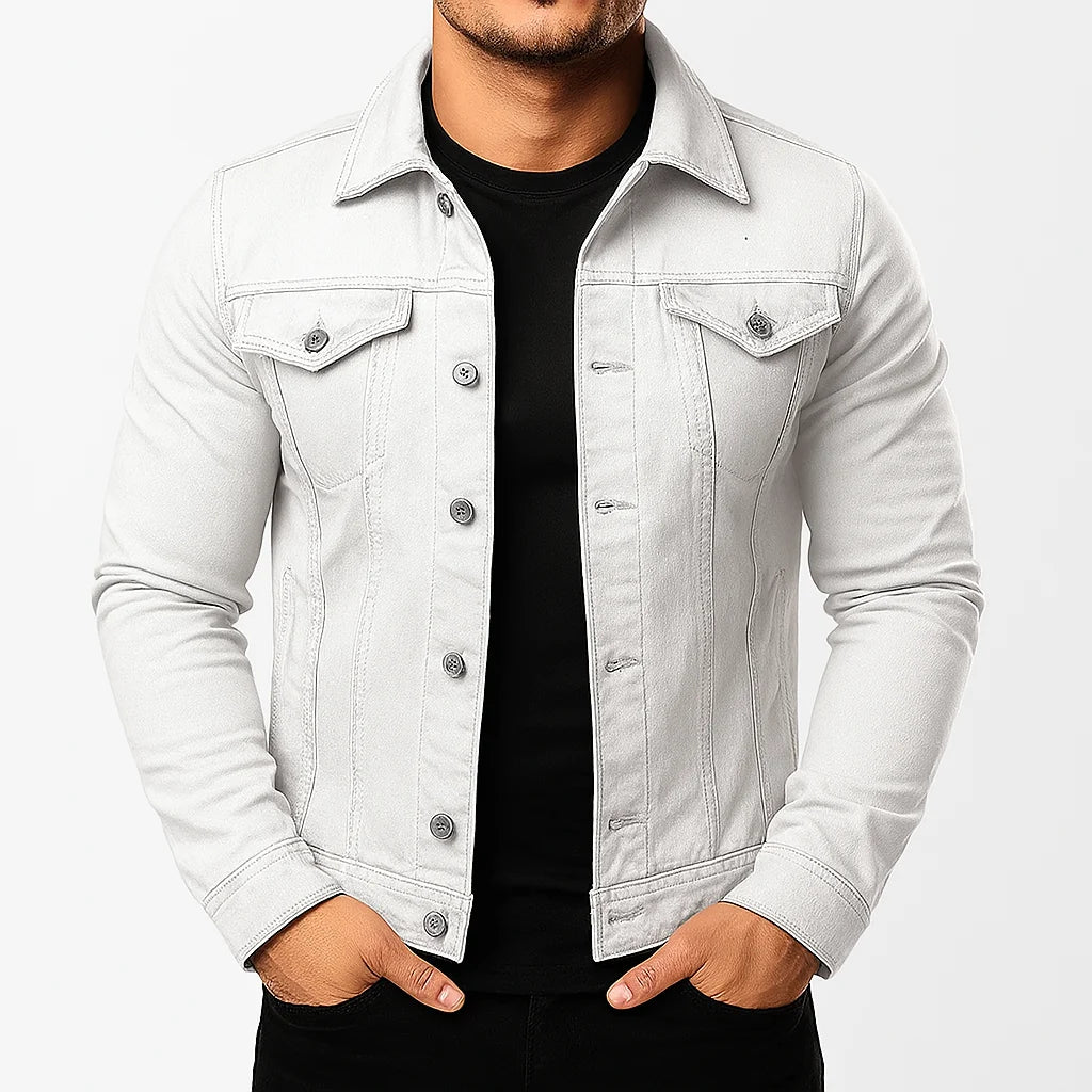Denim Jacket Cotton Outer Shell Regular Fit