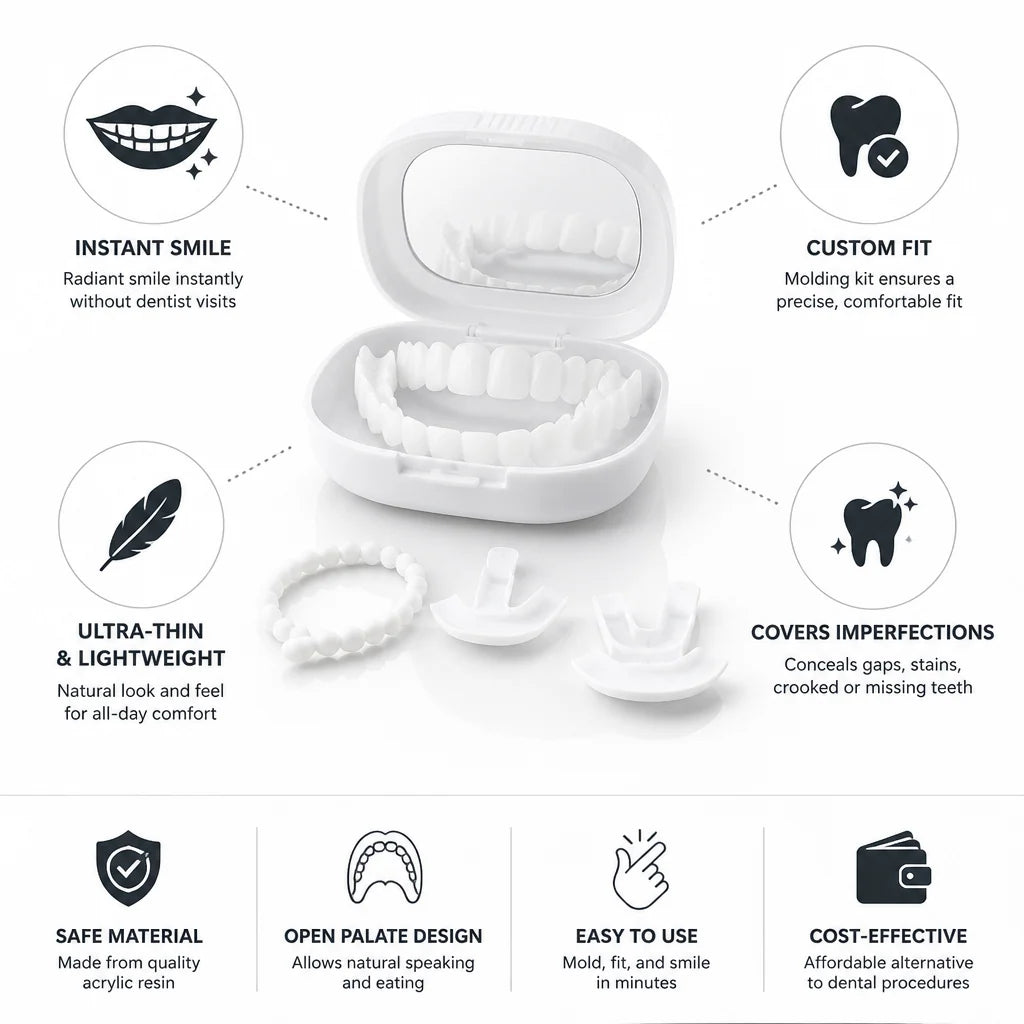 Dental Veneers Open Palate Upper & Lower Molding Kit
