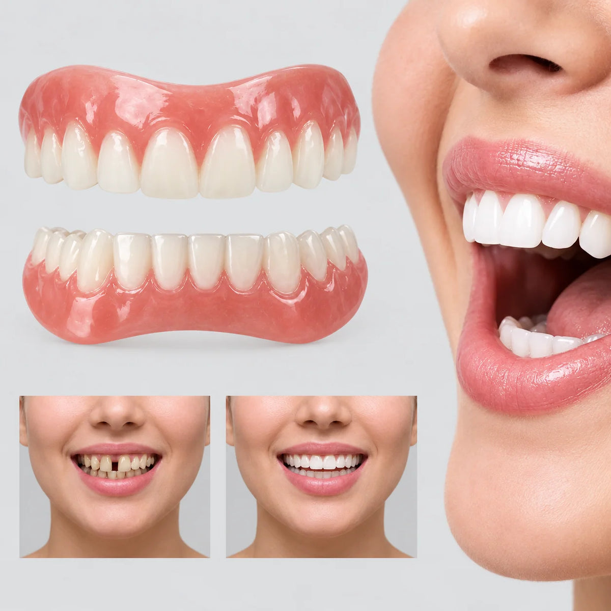 Denture Fitting Set Silicone Reusable Secure Fit