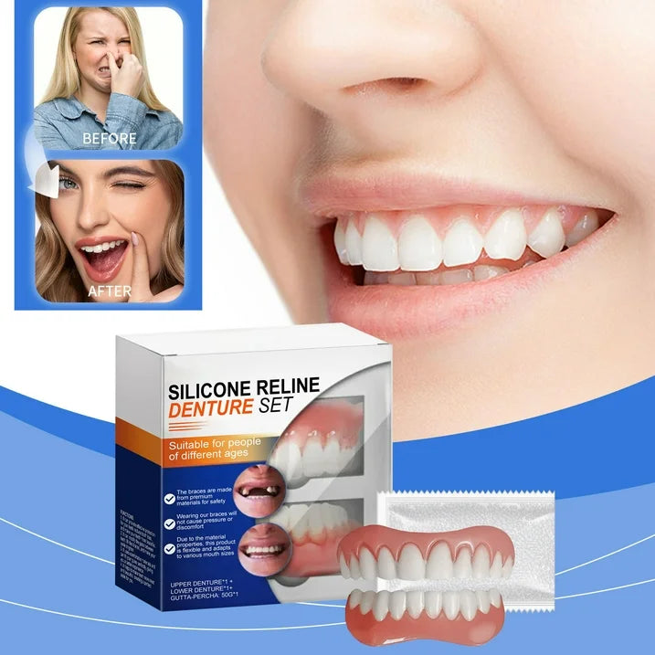 Denture Mold Kit Flexible Silicone Upper & Lower Molds
