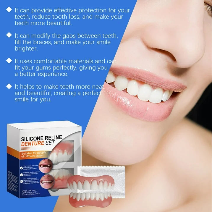 Denture Mold Kit Flexible Silicone Upper & Lower Molds