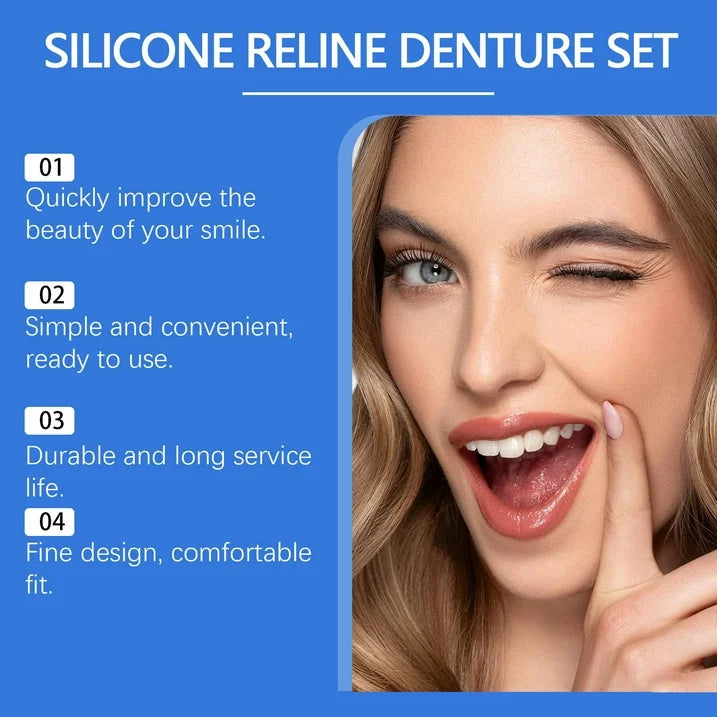 Denture Mold Kit Flexible Silicone Upper & Lower Molds