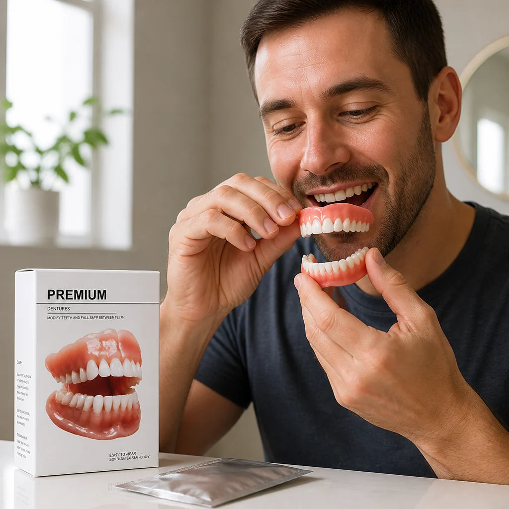 Denture Set Boil-and-Bite Moldable Upper & Lower