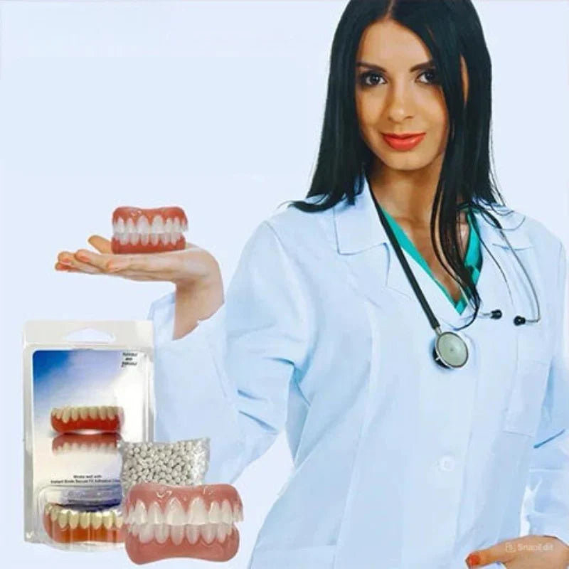 Denture Set Flexible Silicone Upper & Lower