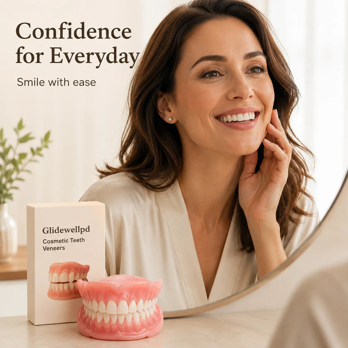 Denture Set Full Upper & Lower Flexible Suction Fit