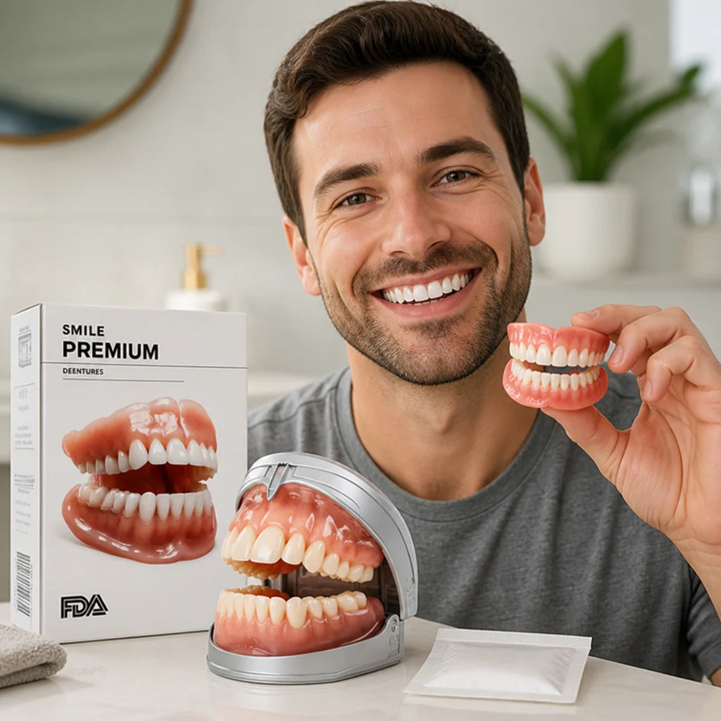 Denture Set Heat-Moldable Upper & Lower Custom Fit