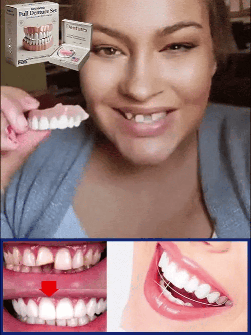 Denture Set Heat-Molded Reusable Upper & Lower