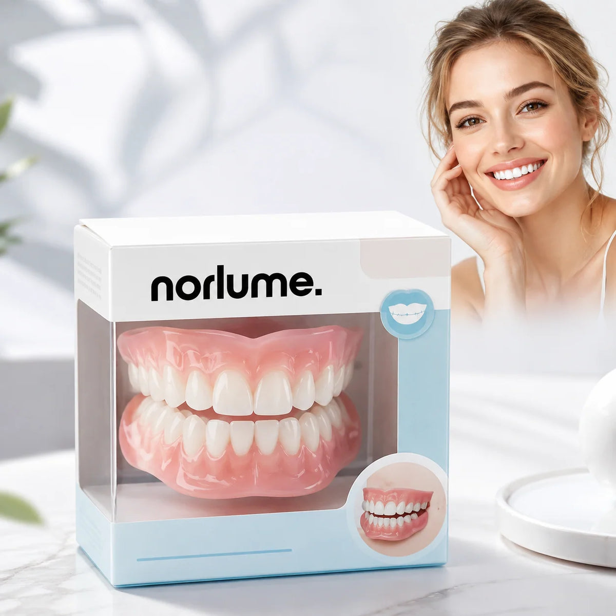 Denture Set Moldable Resin Upper & Lower
