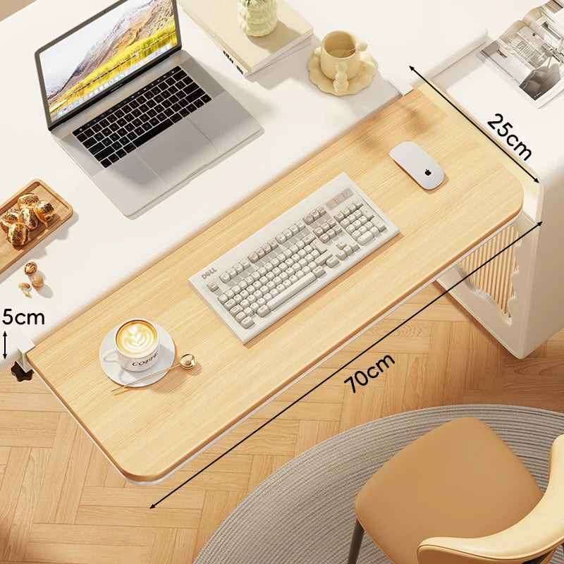 Desk Extension Shelf Adjustable Clamp-On Foldable Space-Saving Surface